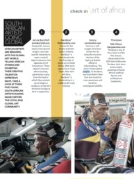 Place Magazine Article about 'South African Artists Going Global' featuring Sonny