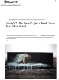 Urbanite Webzine article on Sonny's Polar Bear Mural at Basel House Festival in Miami