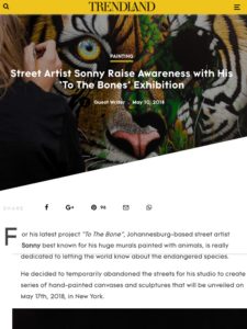 Trendland reports on Sonny's To The Bone exhibition